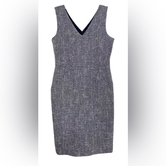 Banana Republic Tweed Dress, Sleeveless V Neck 6 - Picture 1 of 10